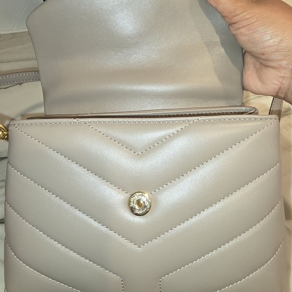 YSL Toy Lou Lou Leather Shoulder Bag - Picture 9 of 14